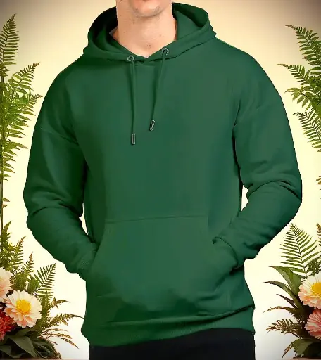 Unisex Forest Green Pullover Hoodie - Premium Comfort & Style