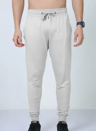Grey Melange Men's Joggers – Comfortable & Versatile Casual Wear